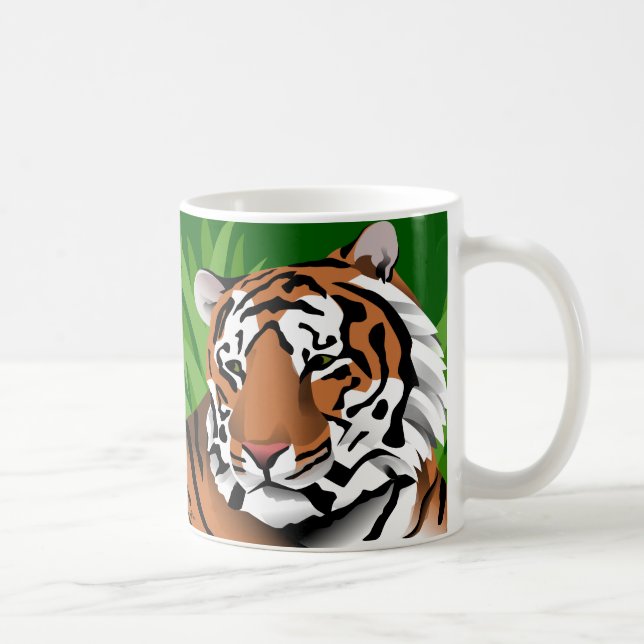 Gestreifter Tiger Kaffeetasse (Rechts)