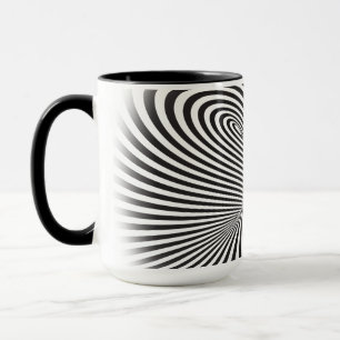 Gestreifter Torus. Optische Täuschung der endlose Tasse