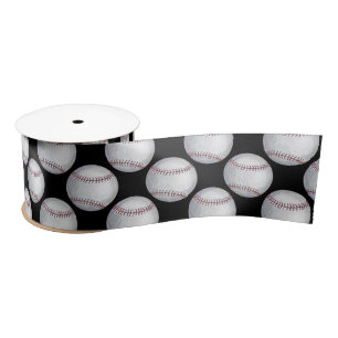 Gestreiftes Baseballmuster Satinband