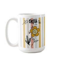 Gestreiftes Boho-Blumenmuster Es ist okay, noch ei