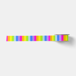 Gestreiftes buntes rosa Band des Regenbogens Satinband
