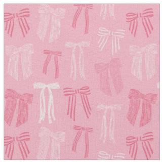 Gestreiftes Coquette-Bogen auf rosa Stoff