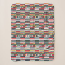 gestreiftes geometrisches Muster Sherpadecke