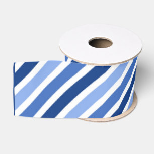 Gestreiftes Grosgrain-Band: Blaue und weiße Ripsband