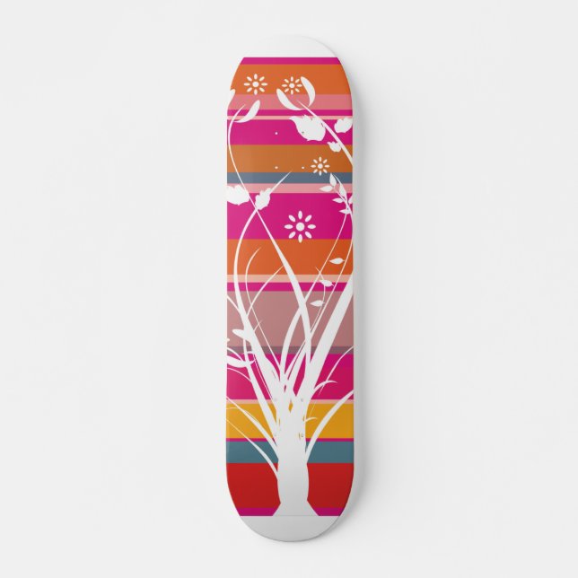 Gestreiftes launisches skateboard (Vorne)