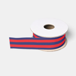 Gestreiftes   Marine-Blau u. Rot   irgendeine Ripsband
