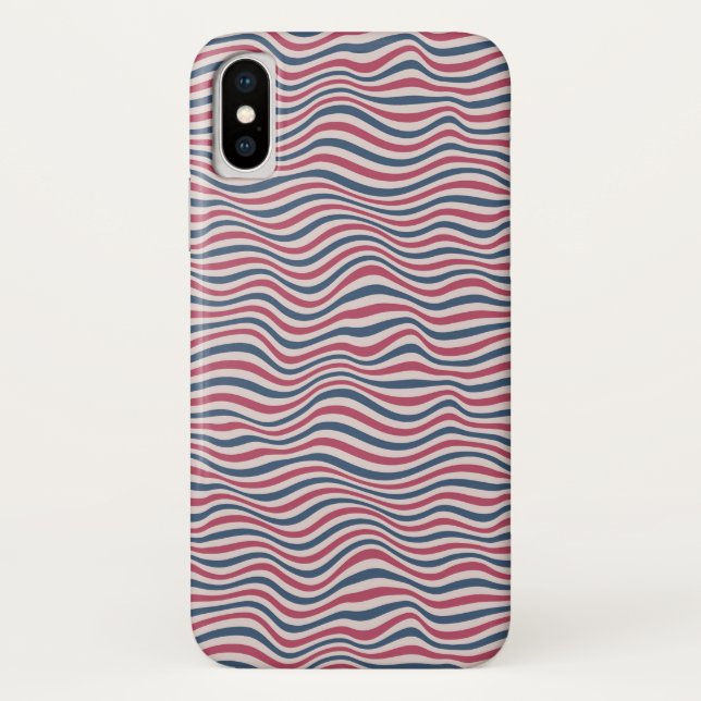 Gestreiftes Muster 2 Case-Mate iPhone Hülle (Rückseite)