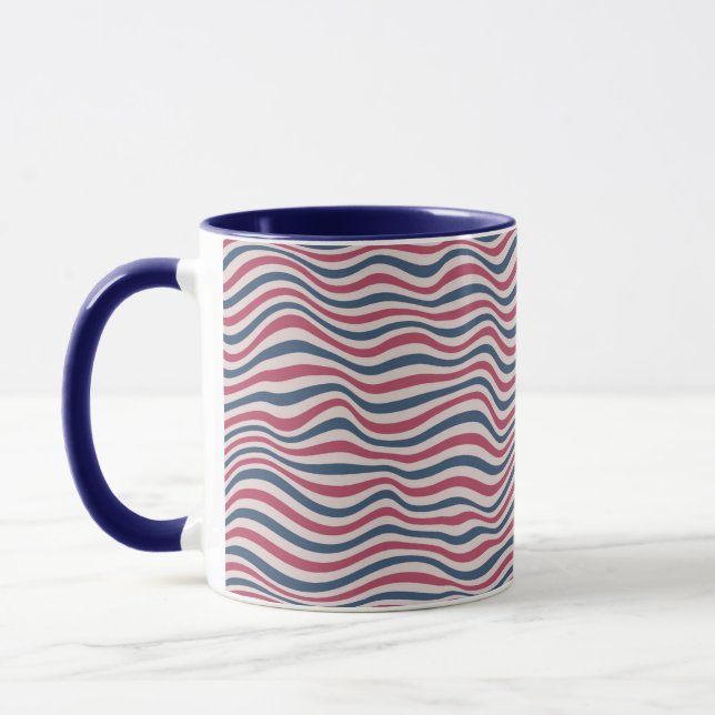 Gestreiftes Muster 2 Tasse (Links)