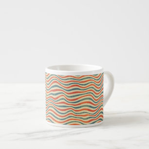 Gestreiftes Muster Espressotasse