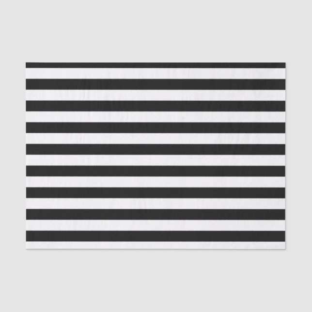 Gestreiftes Schwarzweiss-Seidenpapier Seidenpapier (Vorderseite)
