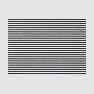 Gestreiftes Schwarzweiss-Seidenpapier Seidenpapier