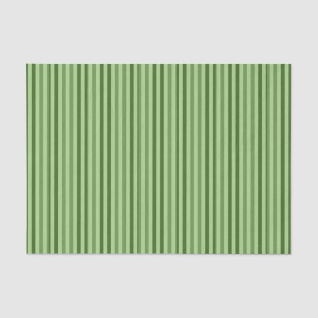 Gestreiftes Seidenpapier: Grüne Streifen Seidenpapier (Vorderseite)