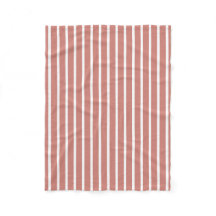 Gestreiftes Terrakotta-Rosa-Weiß