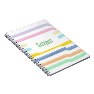 gestreiftes Thema Notizblock