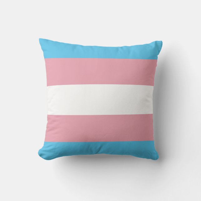 Gestreiftes Transgender-Stolz-Kissen Kissen (Vorderseite)