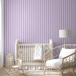 Gestreiftes, weiches, gedämpftes Lavendel-Lila Min Tapete