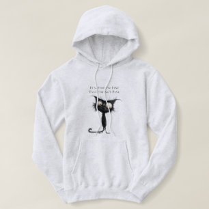 Gestresste Katze, es ist in Ordnung, mir geht's gu Hoodie