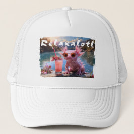 Gestresster Relaxalotl Axolotl Truckerkappe