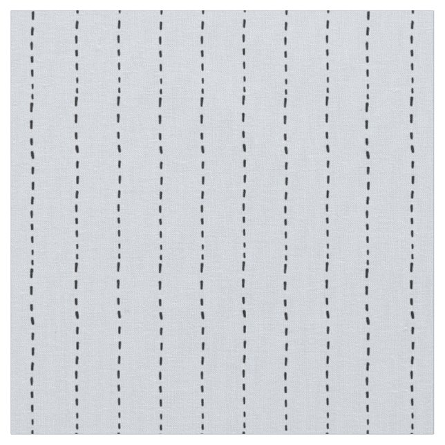 Gestrichelte Linien auf Blassblau Stoff (Nahaufnahme)