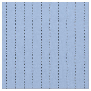 Gestrichelte Linien auf Hellblau Stoff