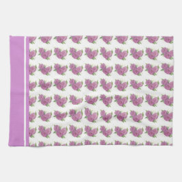 (gestrichen) Lavendel-Rose Teetuch Geschirrtuch