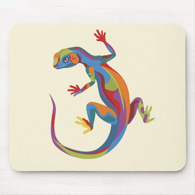gestrichene Lizard Mousepad (Vorne)