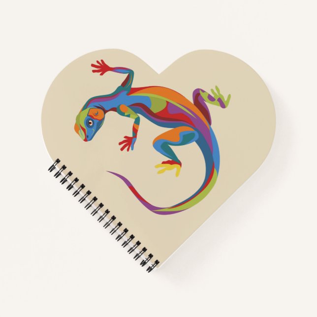gestrichene Lizard Notizbuch (Vorderseite)