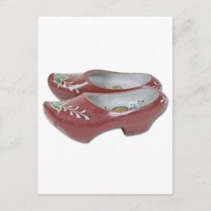 gestrichenHolzSchuhe050111 Postkarte