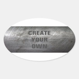 Gestrickte Metallstruktur Ovaler Aufkleber