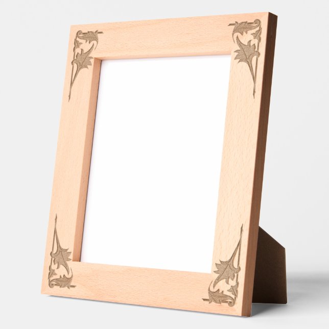 Gestrickte Rahmen - Eichen-Blätter an den rechten  (Links)