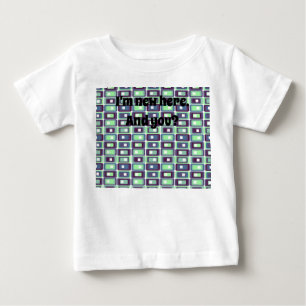 Gestrickte Rechtecke Baby T-shirt