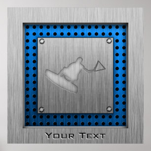 Gestrickte Wakeboarder Poster