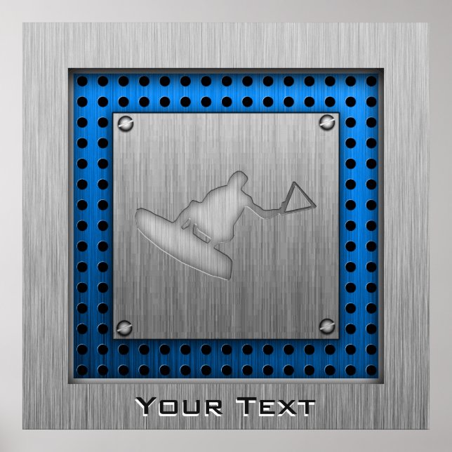 Gestrickte Wakeboarder Poster (Vorne)