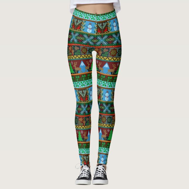 Gestrickter Leggings (Vorderseite)