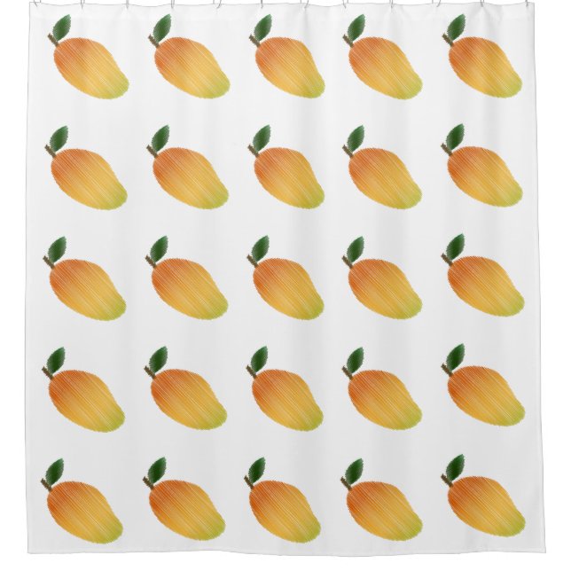 Gestricktes Mango-Design Duschvorhang (Vorderseite)