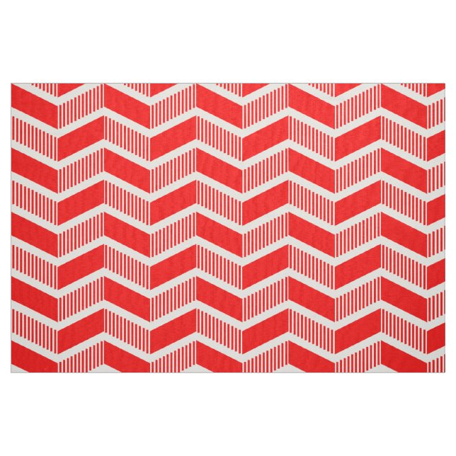 Gestufte Chevrons - Rot Stoff (Fat Quarter (45,7 x 55,9 cm))