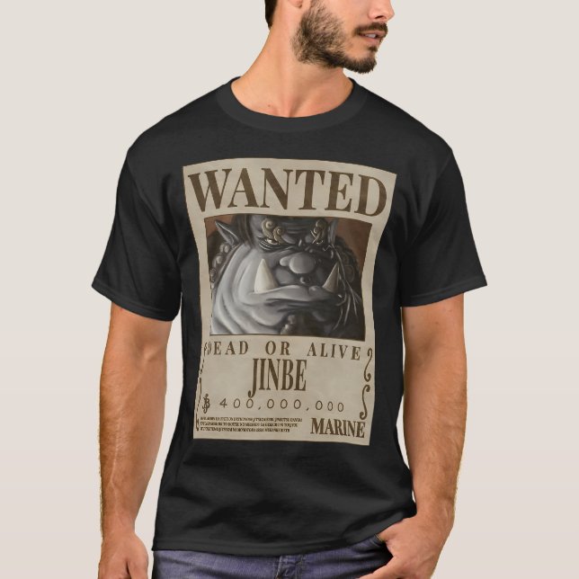 Gesucht tot oder lebendig Jinbe T-Shirt (Vorderseite)