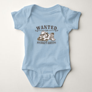 Gesucht wegen übermäßigen Nickerchens Lustiges W Baby Strampler