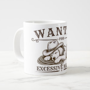 Gesucht wegen übermäßigen Nickerchens Lustiges We Jumbo-Tasse