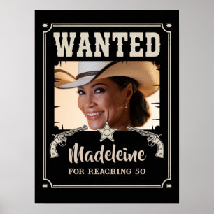 Gesucht Wild West Wilder Westen Lustiges Foto Gebu Poster