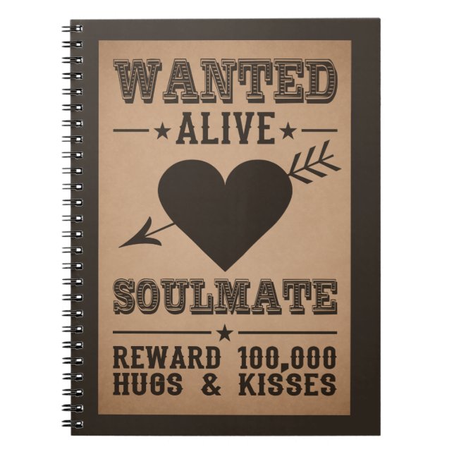 GESUCHT WIRD: SOULMATE Notizbuch Notizblock (Vorderseite)