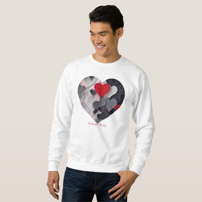 Gesuchte Herzen Sweatshirt (Vorne ganz)