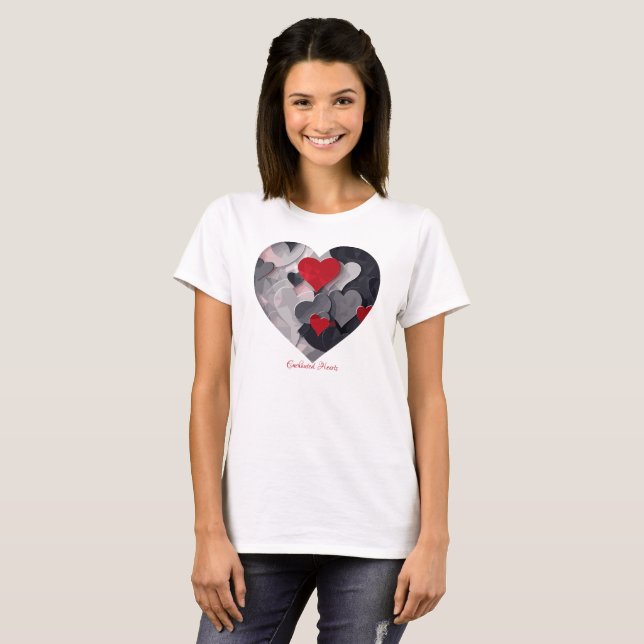 Gesuchte Herzen T-Shirt (Vorne ganz)