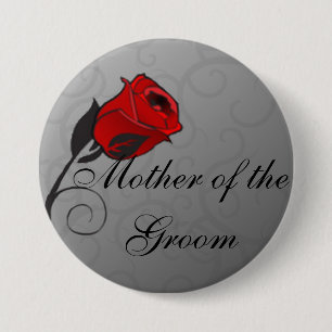 Gesuchte Rose Mutter des Groomschaltflächen Button