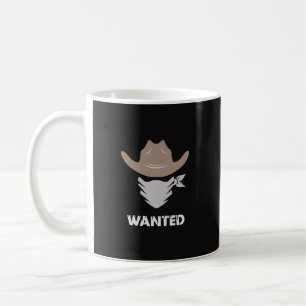 Gesuchter Western Outlaw Cowboy Kaffeetasse