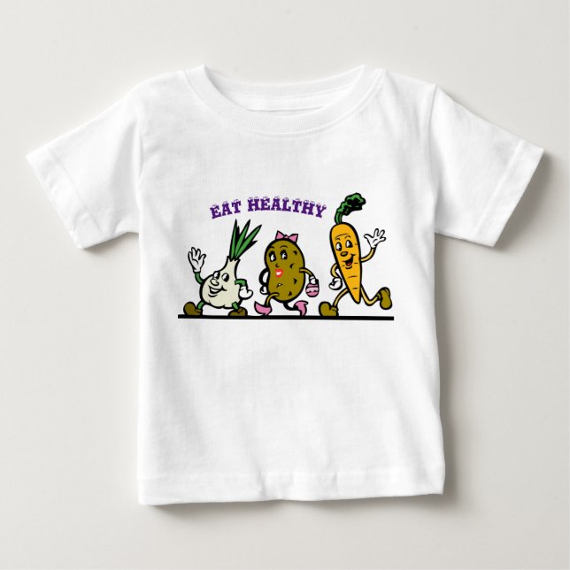 gesund essen baby t-shirt (Vorderseite)