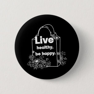 Gesund leben button