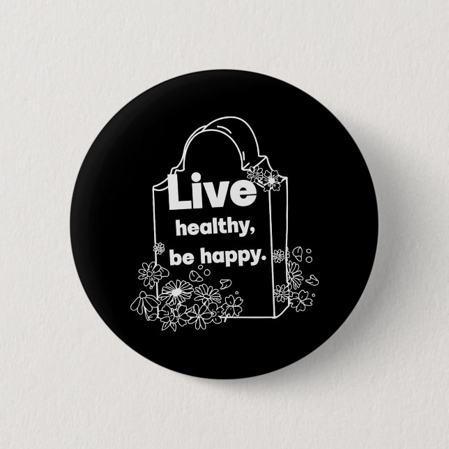 Gesund leben button (Vorderseite)