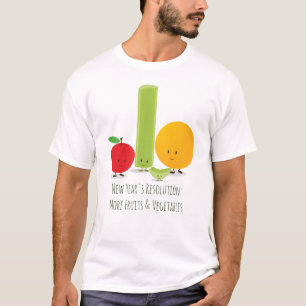 Gesunde Ernährung - Neujahrsentschließung T-Shirt