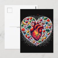 Gesunde Ernährung, Postkarte